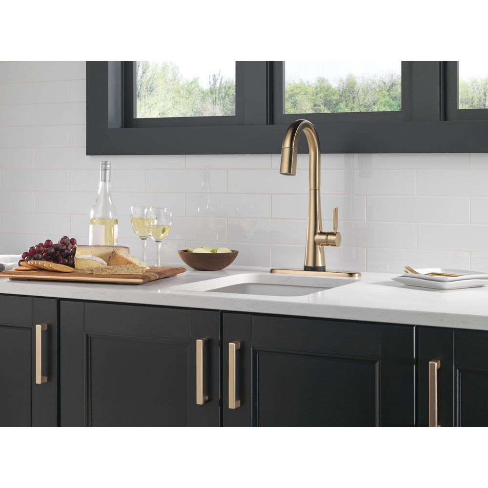 Delta Monrovia Single Handle Pull-Down Bar/Prep Faucet with Touch2O Technology - 9991T