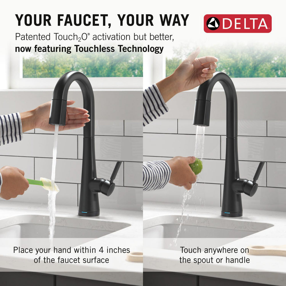 Delta Monrovia Touchless Pulldown Bar Faucet - 9991TL