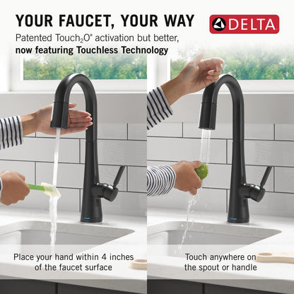 Delta Monrovia Touchless Pulldown Bar Faucet - 9991TL