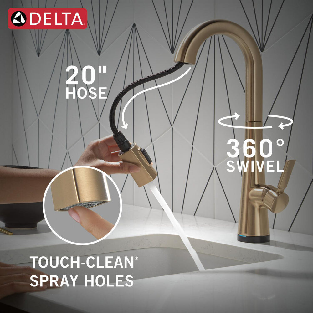 Delta Monrovia Touchless Pulldown Bar Faucet - 9991TL