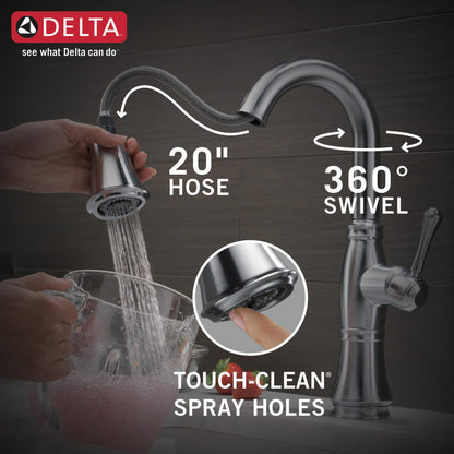 Delta Cassidy Single Handle Pulldown Bar/Prep Faucet - 9997