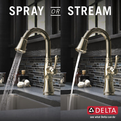 Delta Cassidy Single Handle Pulldown Bar/Prep Faucet - 9997