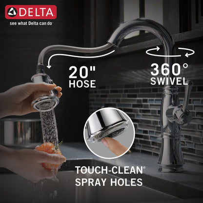 Delta Cassidy Single Handle Pulldown Bar/Prep Faucet - 9997