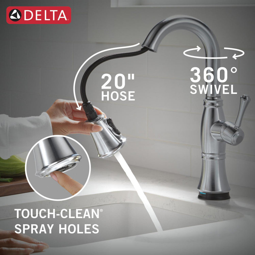 Delta Cassidy Touchless Pulldown Bar Faucet - 9997TL