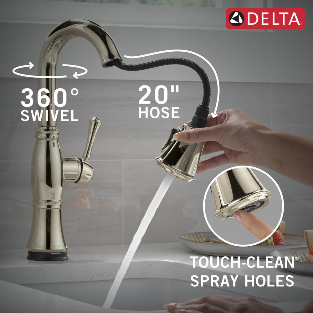 Delta Cassidy Touchless Pulldown Bar Faucet - 9997TL