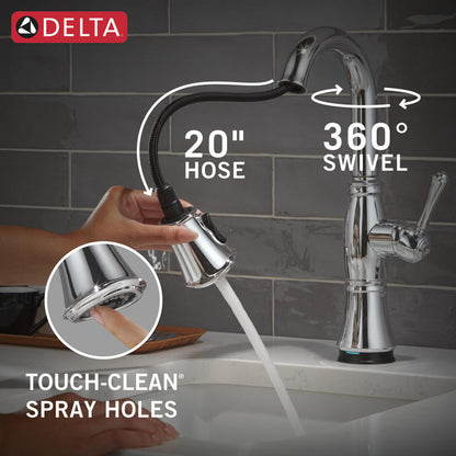 Delta Cassidy Touchless Pulldown Bar Faucet - 9997TL