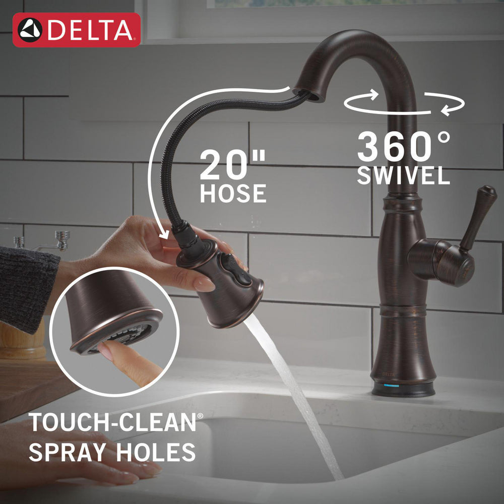 Delta Cassidy Touchless Pulldown Bar Faucet - 9997TL