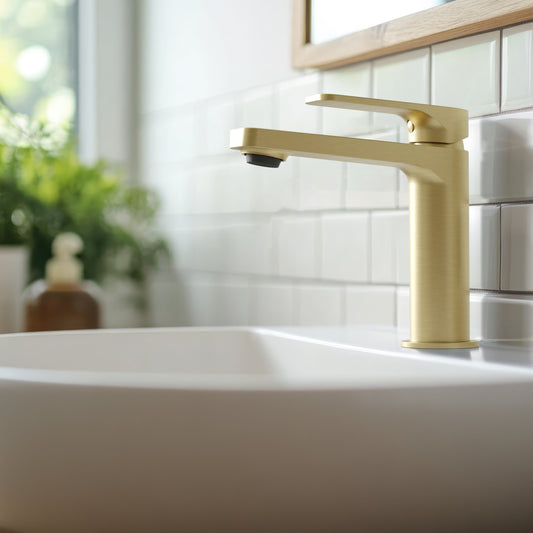 Baril Petite B04 Single-Hole Lavatory Faucet, Drain Included