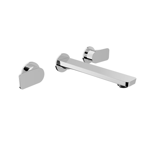 Baril Petite B04 Two Handles Wall-Mounted Lavatory Faucet, Drain Not Included
