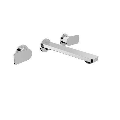 Baril Petite B04 Two Handles Wall-Mounted Lavatory Faucet, Drain Not Included