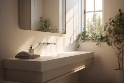 Baril Petite B04 Two Handles Wall-Mounted Lavatory Faucet, Drain Not Included