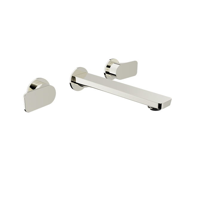 Baril Petite B04 Two Handles Wall-Mounted Lavatory Faucet, Drain Not Included