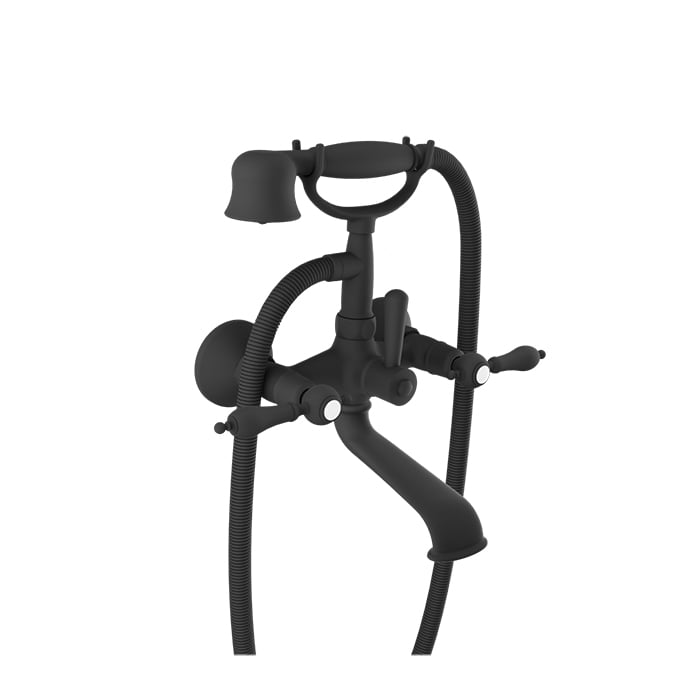 Baril Ralph B18 Wall-Mounted Tub-Shower Mixer B18-1201-01 - Matte Black