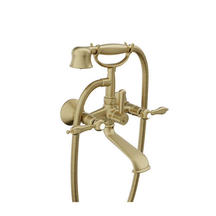 Baril Ralph B18 Wall-Mounted Tub-Shower Mixer B18-1201-01 - Satin Brass