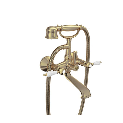 Baril Ralph B18 Wall-Mounted Tub-Shower Mixer B18-1201-01 - Warm Gold / White