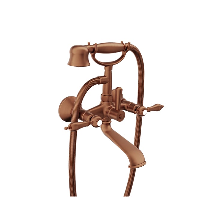 Baril Ralph B18 Wall-Mounted Tub-Shower Mixer B18-1201-01 - Satin Copper