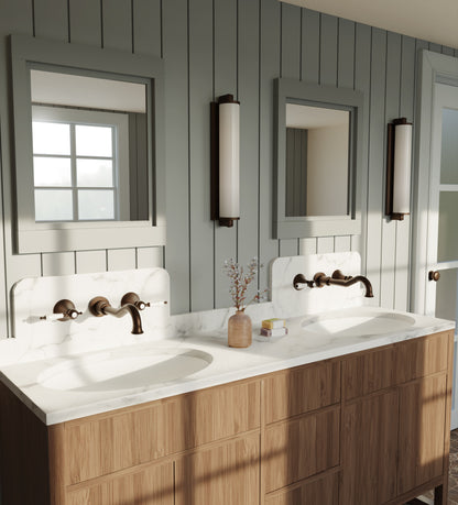 Baril Ralph B18 Two Handles Wall-Mounted Lavatory Faucet Trim, Drain Not Included - T18-8041-00L