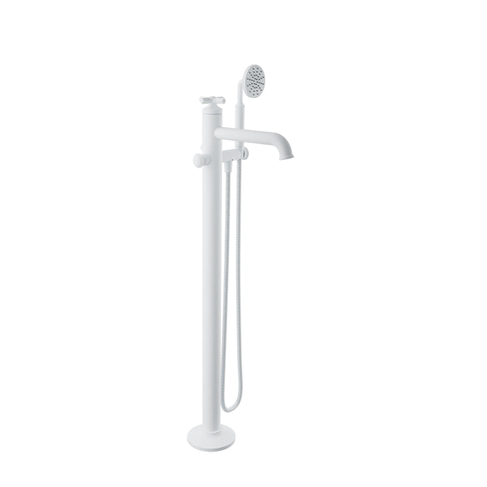Baril Beaumont B20 Floor-Mounted Tub Filler With Hand Shower - B20-1102-00