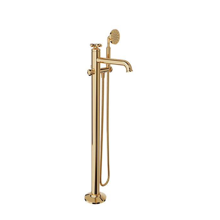 Baril Beaumont B20 Floor-Mounted Tub Filler With Hand Shower - B20-1102-00