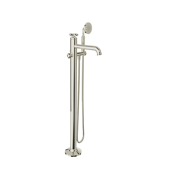 Baril Beaumont B20 Floor-Mounted Tub Filler With Hand Shower - B20-1102-00