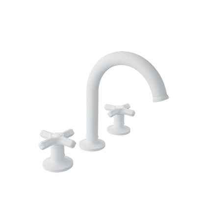 Baril Beaumont B20 8" C/C Lavatory Faucet, Drain Included 1.2 GPM - Cross Handles