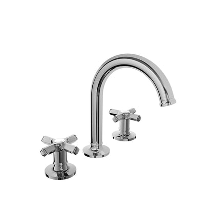 Baril Beaumont B20 8" C/C Lavatory Faucet, Drain Included 1.2 GPM - Cross Handles