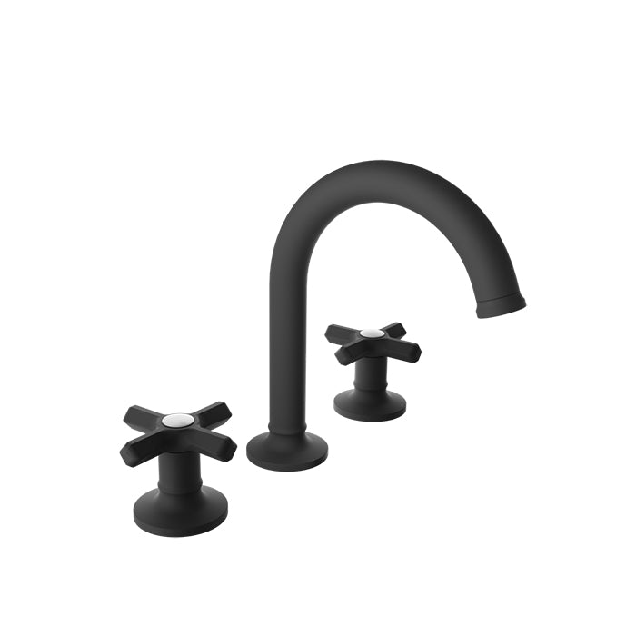 Baril Beaumont B20 8" C/C Lavatory Faucet, Drain Included 1.2 GPM - Cross Handles