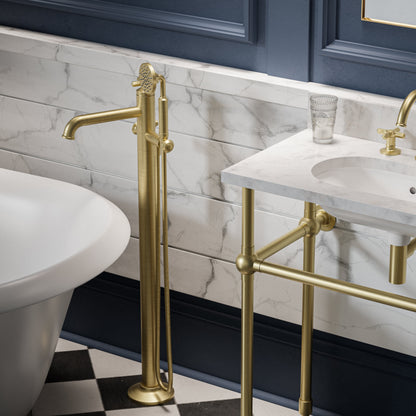Baril Beaumont B20 Trim Only For Floor-Mounted Tub Filler With Hand Shower - T20-1112-00