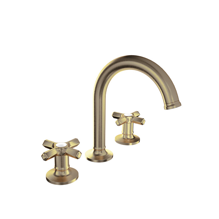 Baril Beaumont B20 8" C/C Lavatory Faucet, Drain Included 1.2 GPM - Cross Handles