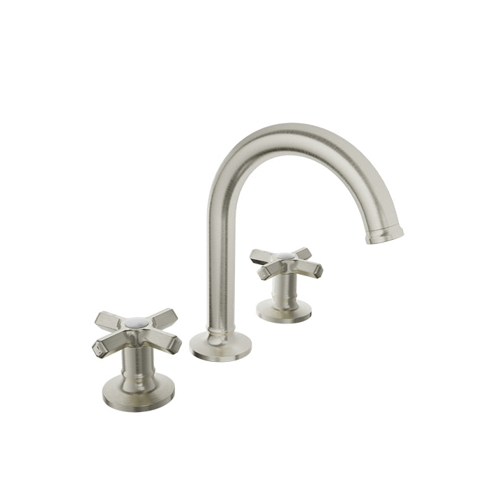 Baril Beaumont B20 8" C/C Lavatory Faucet, Drain Included 1.2 GPM - Cross Handles