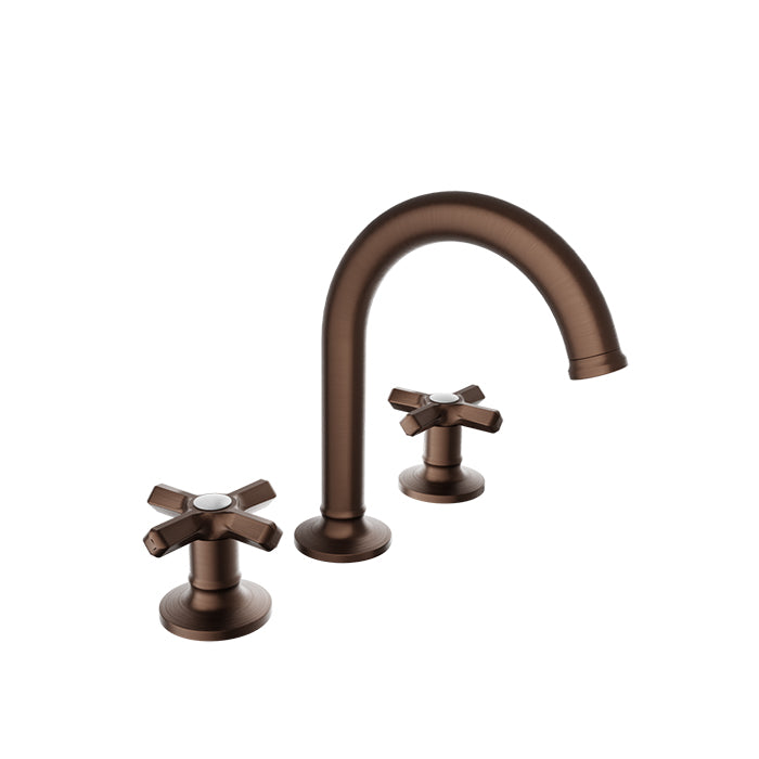 Baril Beaumont B20 8" C/C Lavatory Faucet, Drain Included 1.2 GPM - Cross Handles