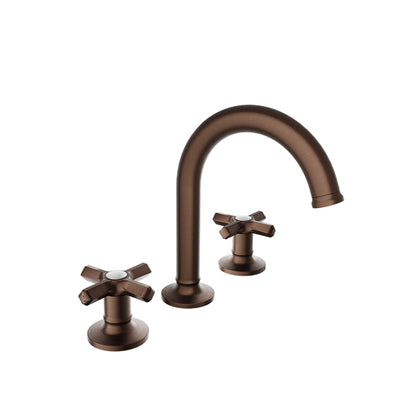 Baril Beaumont B20 8" C/C Lavatory Faucet, Drain Included 1.2 GPM - Cross Handles