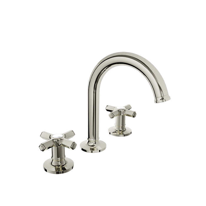 Baril Beaumont B20 8" C/C Lavatory Faucet, Drain Included 1.2 GPM - Cross Handles