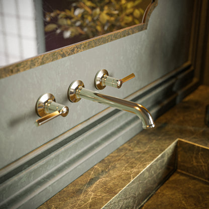 Baril Beaumont B20 Trim Only For Two Handles Wall-Mounted Lavatory Faucet, Drain Not Included T20-8044-00L