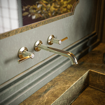 Baril Beaumont B20 Trim Only For Two Handles Wall-Mounted Lavatory Faucet, Drain Not Included T20-8044-00L