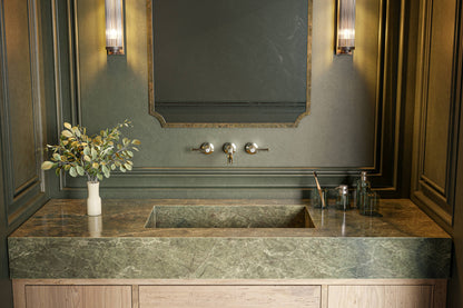 Baril Beaumont B20 Trim Only For Two Handles Wall-Mounted Lavatory Faucet, Drain Not Included T20-8044-00L