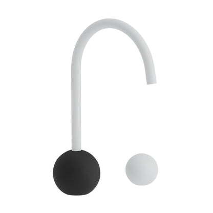 Baril Marie B35 Vessel Lavatory Faucet B35-1020-00L - Mist spout, Matte Black flange, Mist handle