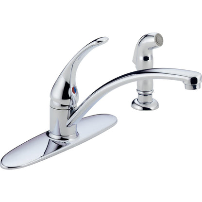 Delta Single Handle Kitchen Faucet with Side Sprayer - B4410LF-30