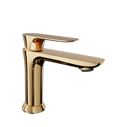 Baril Sens B45 Single-Hole Lavatory Faucet, Drain Not Included - Gold