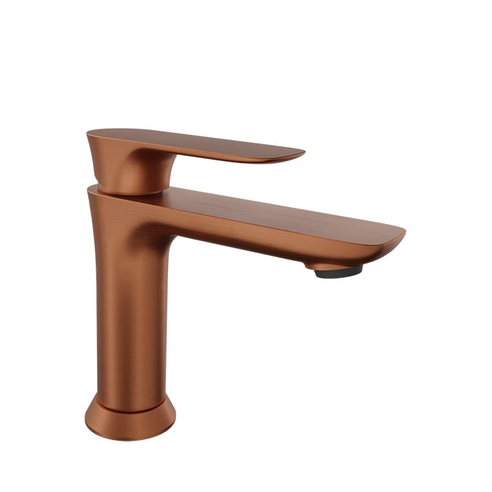 Baril Sens B45 Single-Hole Lavatory Faucet, Drain Not Included - Satin Copper