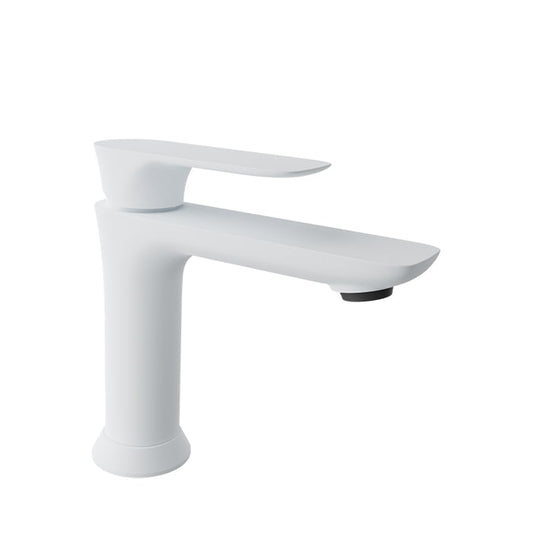 Baril Sens B45 Single-Hole Lavatory Faucet, Drain Included - White