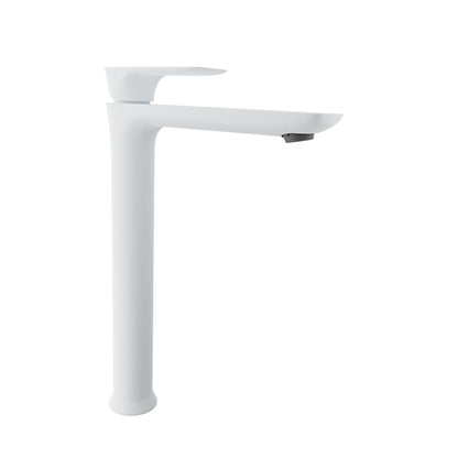 Baril Sens B45 High Single-Hole Lavatory Faucet, Drain Not Included - White