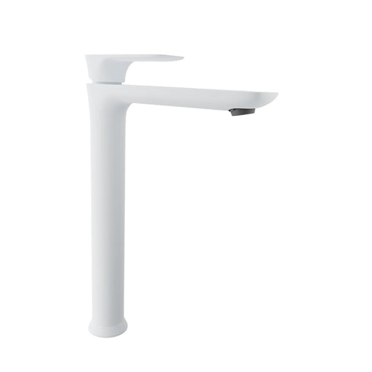 Baril Sens B45 High Single-Hole Lavatory Faucet, Drain Not Included - White