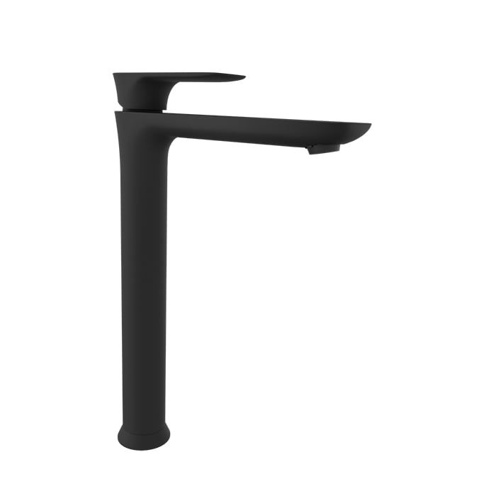 Baril Sens B45 High Single-Hole Lavatory Faucet, Drain Not Included - Matte Black