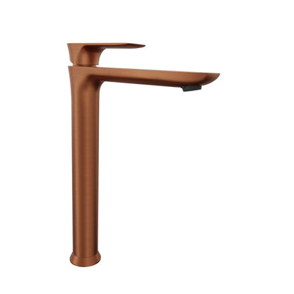 Baril Sens B45 High Single-Hole Lavatory Faucet, Drain Not Included - Satin Copper