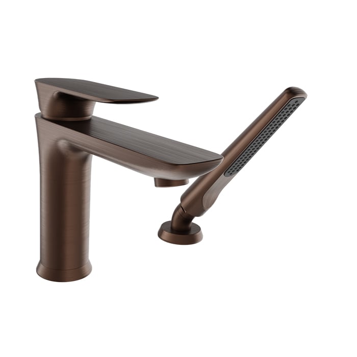 Baril Sens B45 2-Piece Tub Filler With Hand Shower - Venetian Bronze