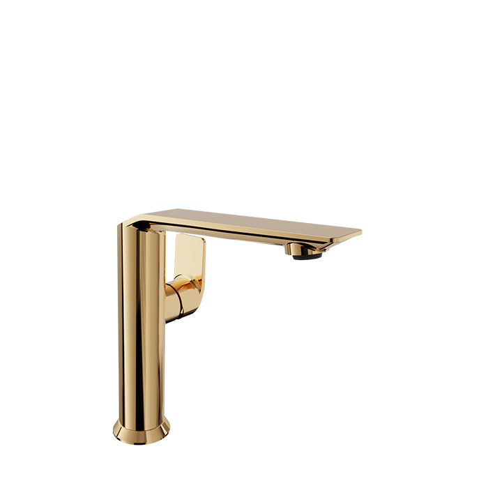 Baril Profile B46 Medium Single-Hole Lavatory Faucet, Drain Included - Gold