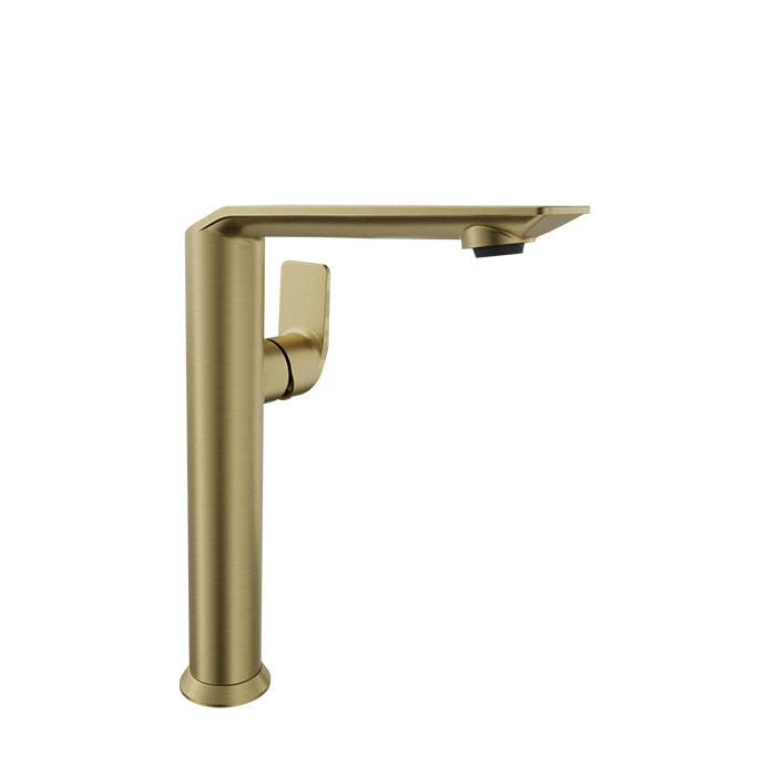 Baril Profile B46 High Single-Hole Lavatory Faucet, Drain Not Included - Satin Brass