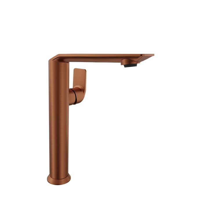 Baril Profile B46 High Single-Hole Lavatory Faucet, Drain Not Included - Satin Copper