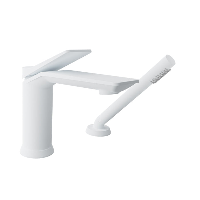 Baril Profile B46 2-Piece Tub Filler With Hand Shower - White